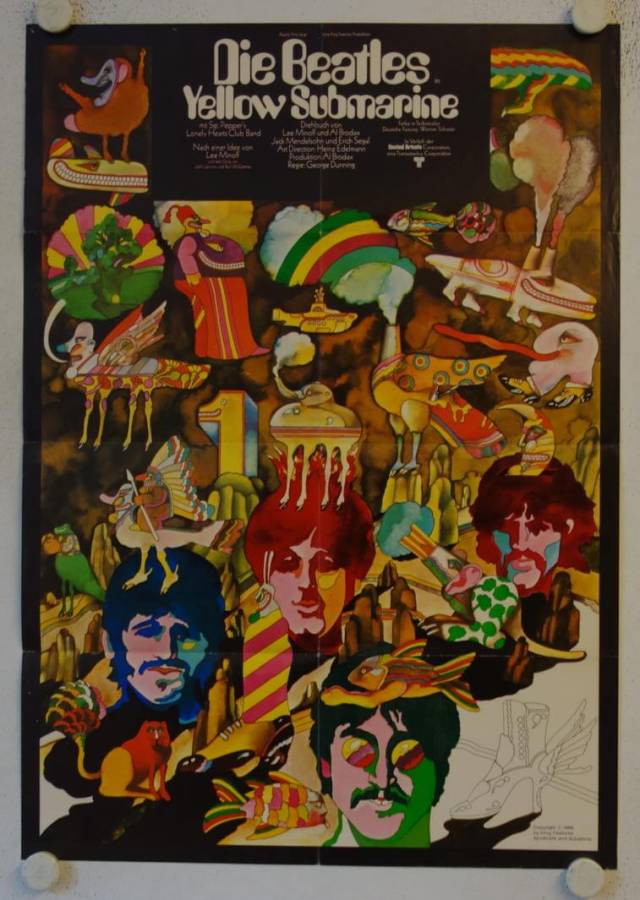 Yellow Submarine original release german movie poster